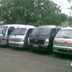 Berplat Hitam, 45 Mobil Travel Bandung-Jakarta Diamankan